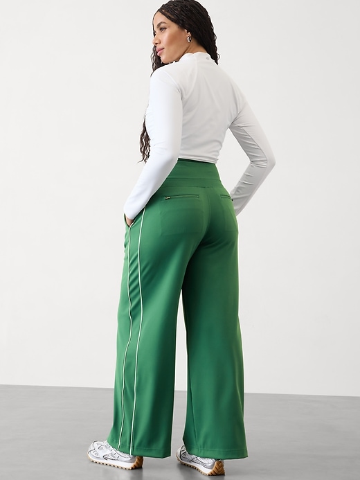 Image number 6 showing, Venice High Rise Track Stripe Wide Leg Pant