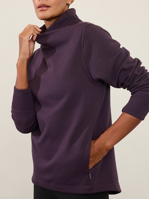 Image number 1 showing, Cozy Karma Twist Neck Sweatshirt