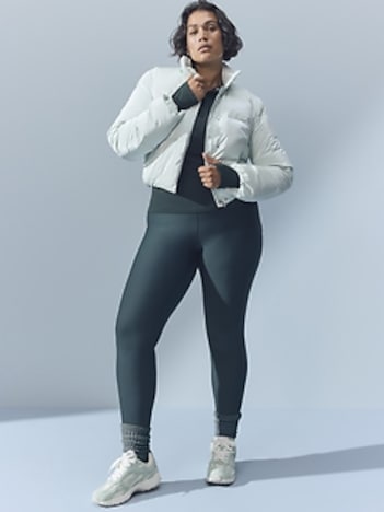 Summit Cropped Shine Puffer