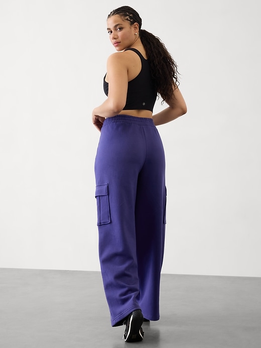 Image number 5 showing, Forever Fleece Mid Rise Cargo Pant
