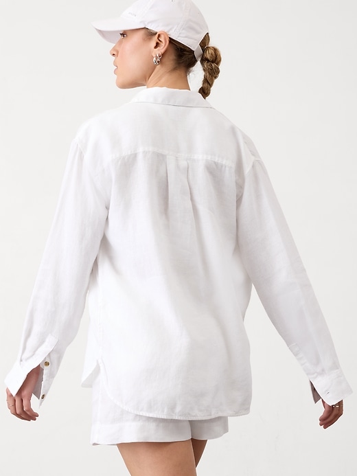 Image number 3 showing, Retreat Linen Top