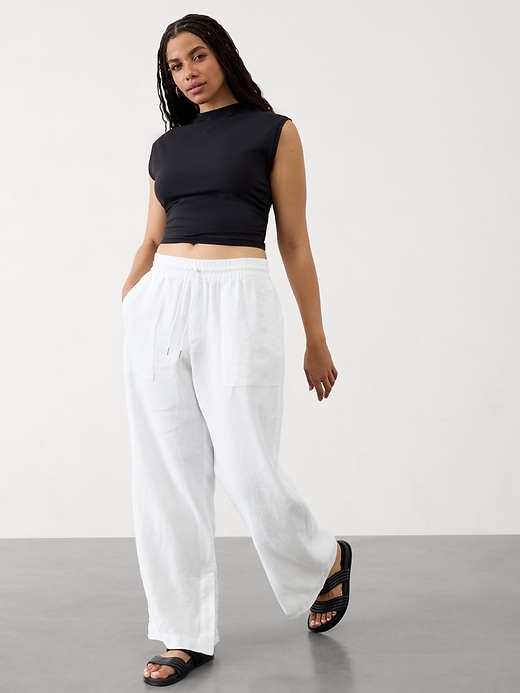 Image number 6 showing, Retreat Linen Wide Leg Pant