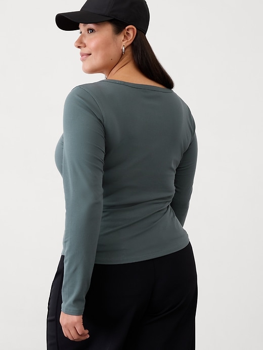 Image number 2 showing, Signature Rib Square Neck Top