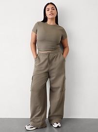 Signature Rib Crop Tee