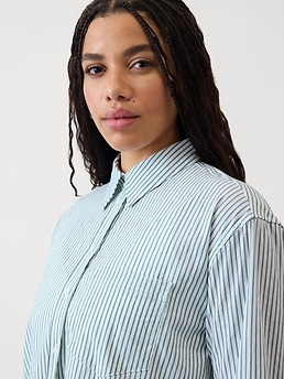 Midday Oversized Poplin Shirt - Multi - image 4