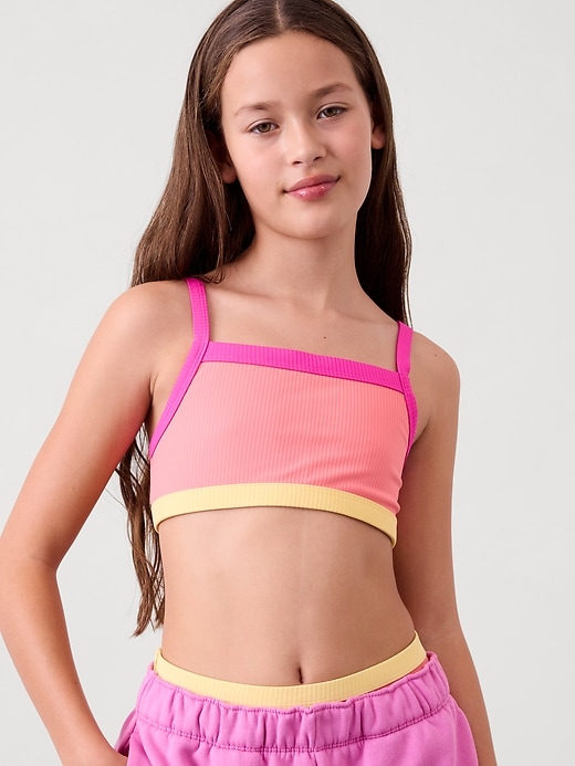 Image number 1 showing, Athleta Girl Reversible Bandeau Bikini Top