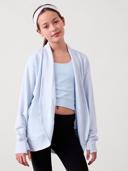 Image number 1 showing, Athleta Girl Wrap 'n Roll Cardigan