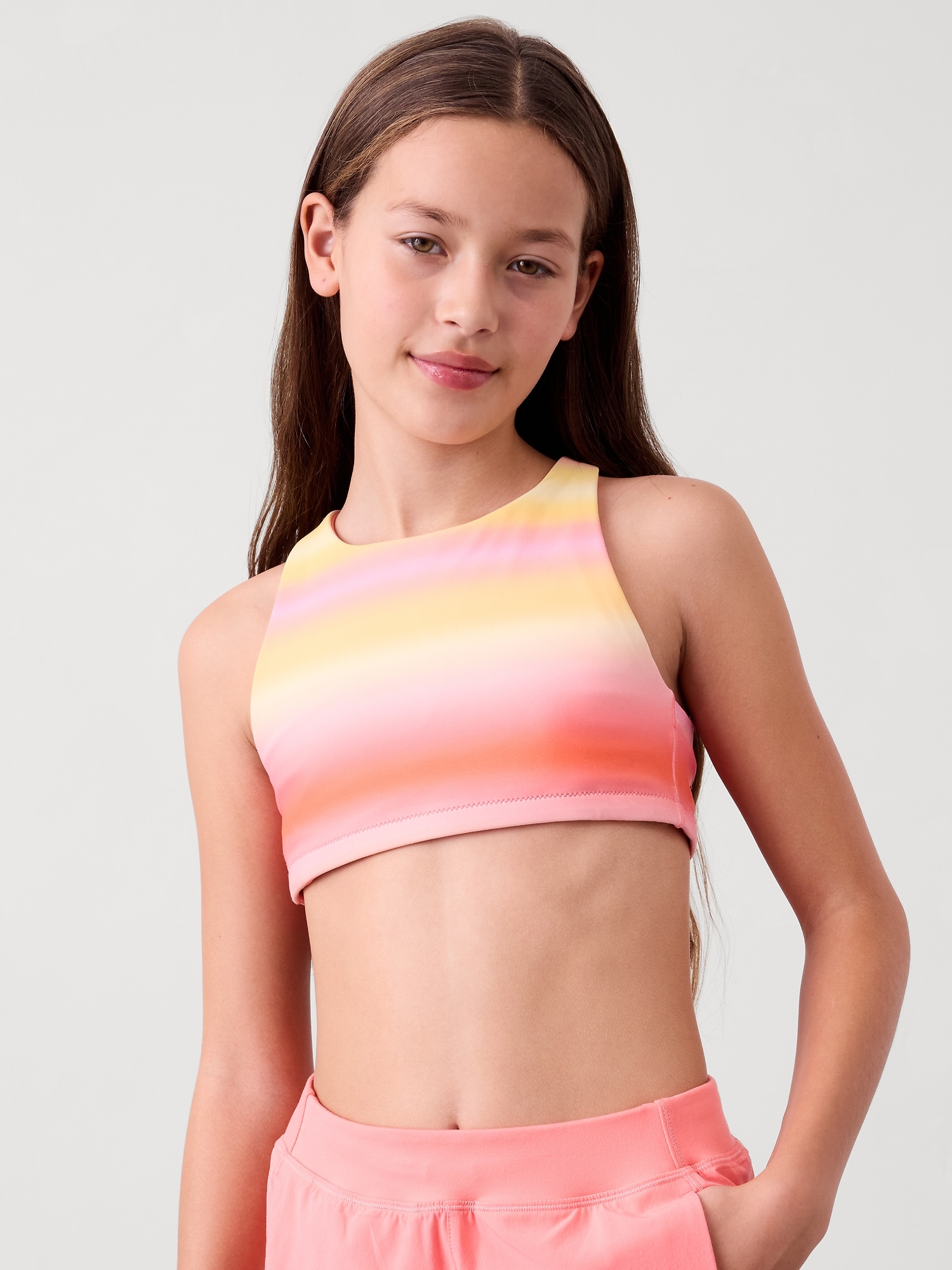 Athleta Girl Reversible High Neck Bikini Top