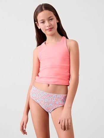 Athleta Girl Reversible Mid Rise Swim Bottom