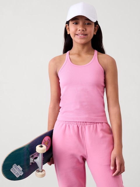 Athleta Girl Rise Above Rib Cami - Pink