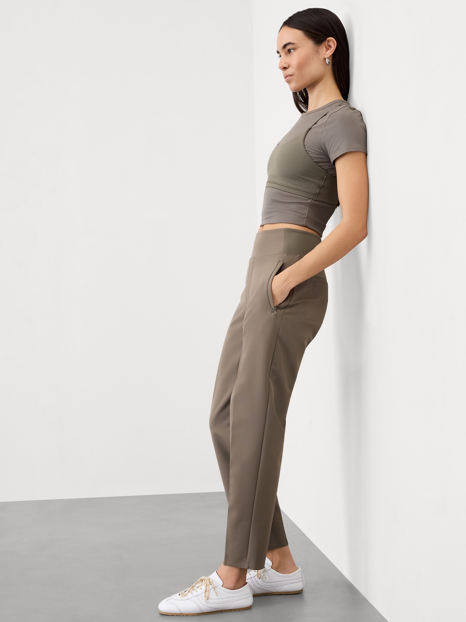 Athleta Endless High Rise Pant (533636) - Women's Multicolor Ankle Pants, Full Size, Activewear