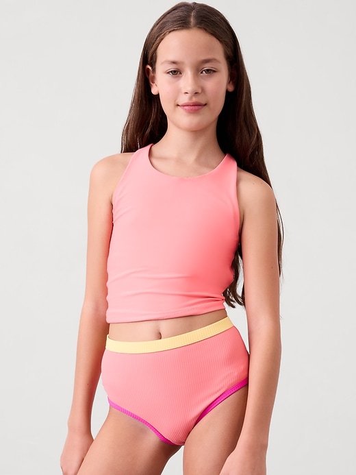 Image number 1 showing, Athleta Girl Reverisble High Rise Rib Bottom