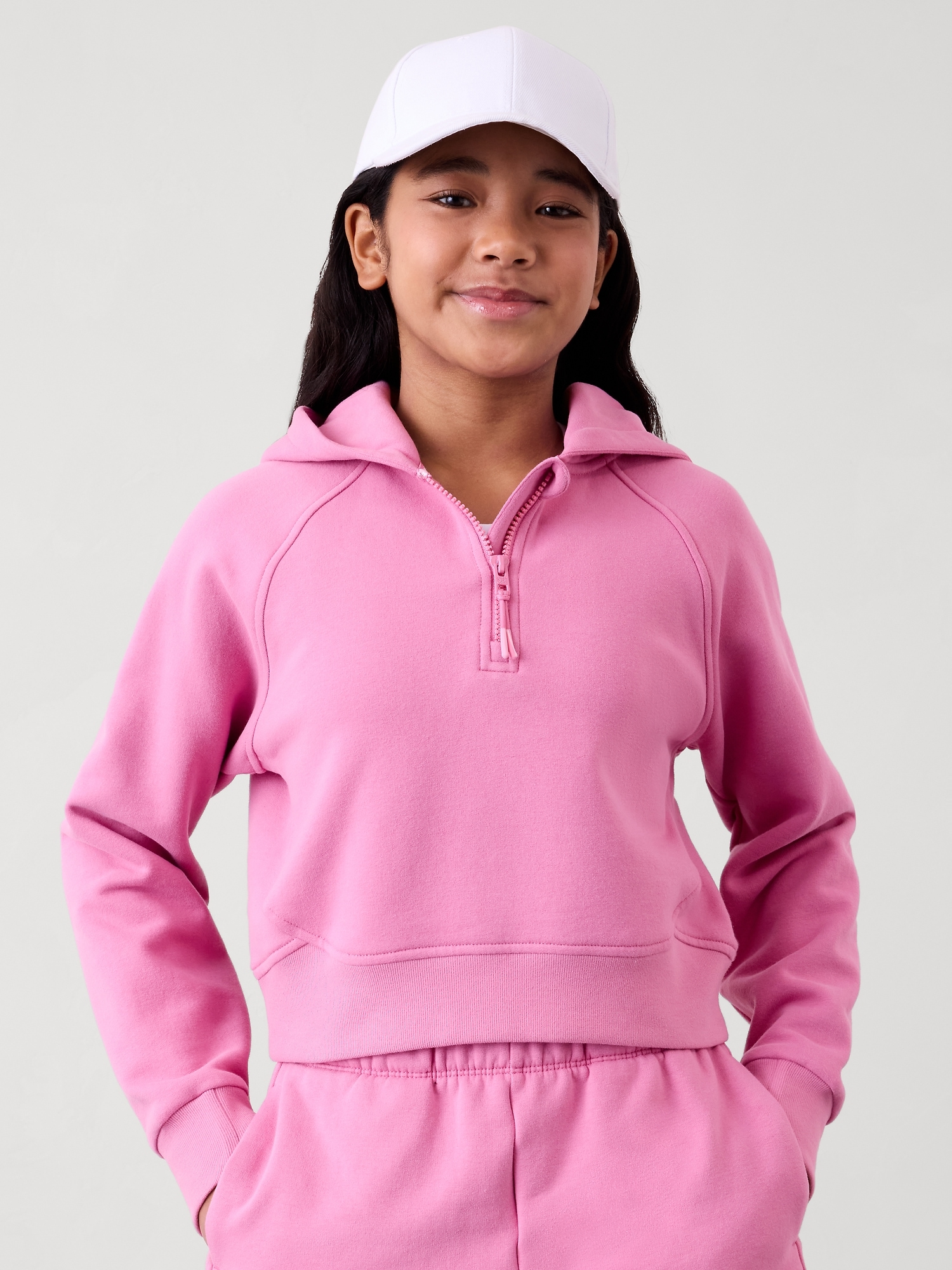 Athleta Girl All Day Half Zip Hoodie