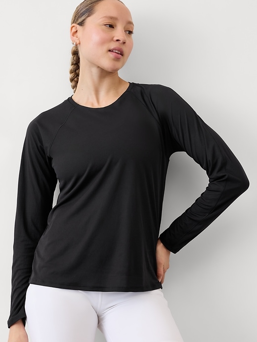 Image number 1 showing, Grid Knit Top