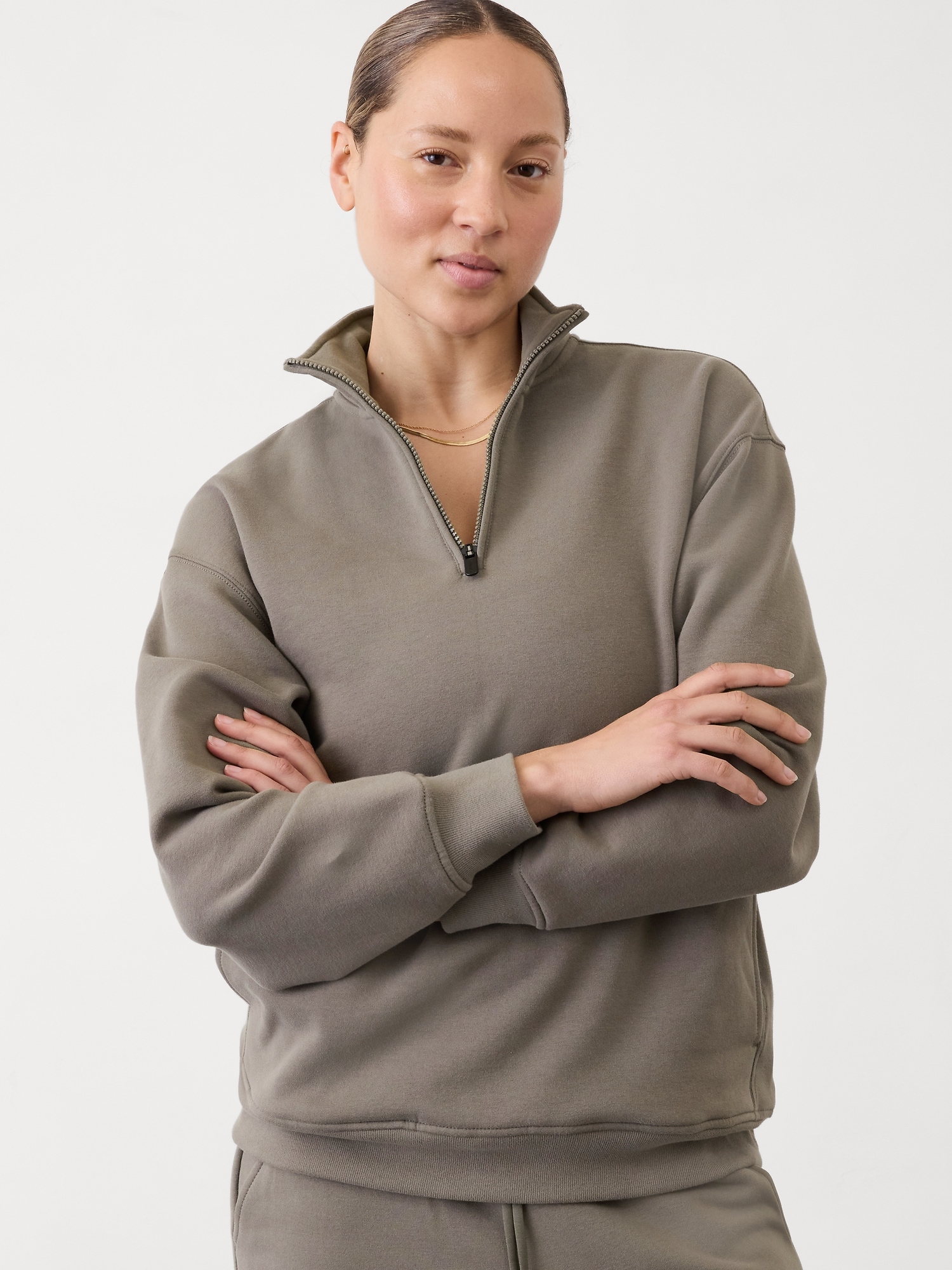 Forever Fleece 1/4 Zip Sweatshirt | Athleta