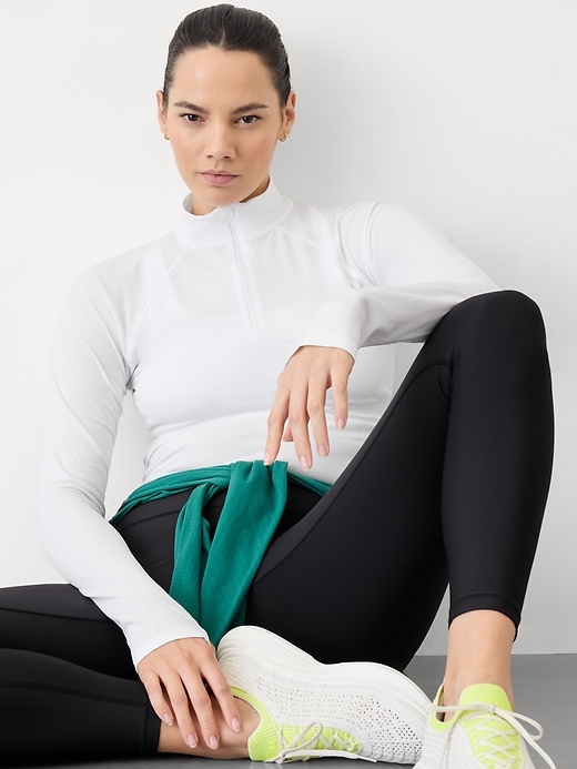 Image number 5 showing, Momentum Seamless Crop Half Zip