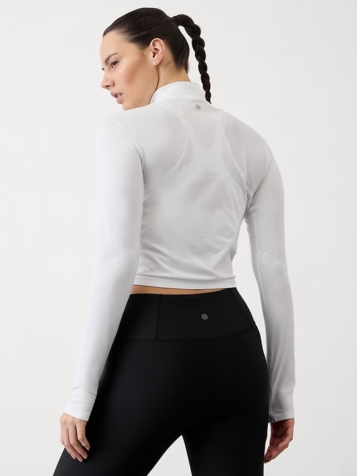 Image number 6 showing, Momentum Seamless Crop Half Zip