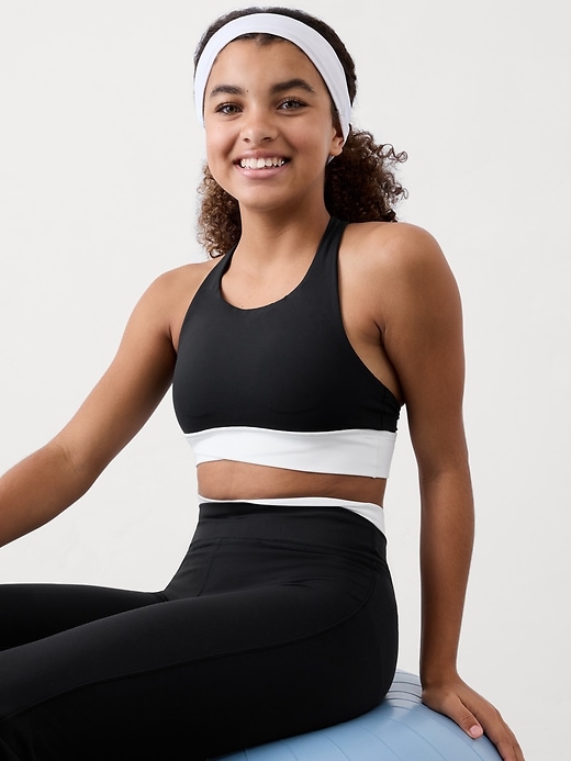 Image number 1 showing, Athleta Girl Transcend Crossover Bra