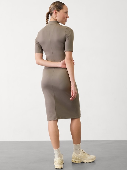 Image number 5 showing, Signature Rib Mock Neck Dress