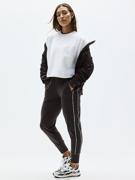 Image number 8 showing, Venice High Rise Track Stripe Jogger