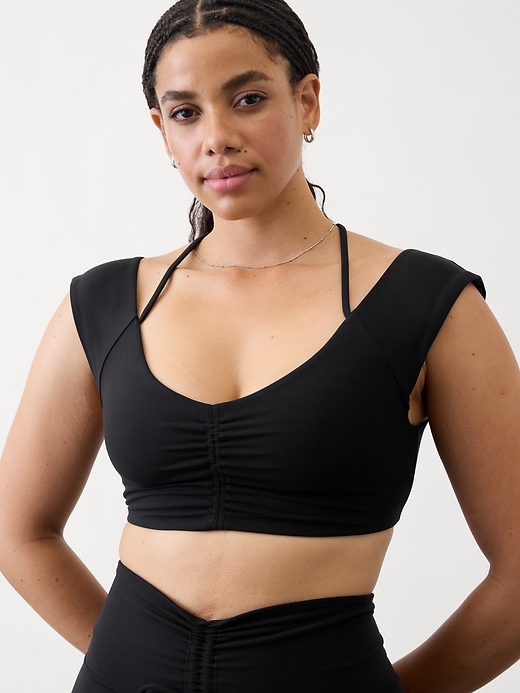 Image number 3 showing, Cinch Built-In Bra Crop Tee