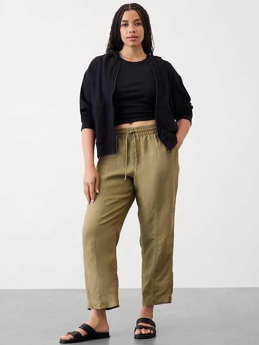 Image number 5 showing, Retreat Linen Ankle Pant