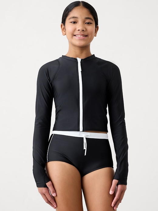 Image number 1 showing, Athleta Girl High Rise Swim Shortie