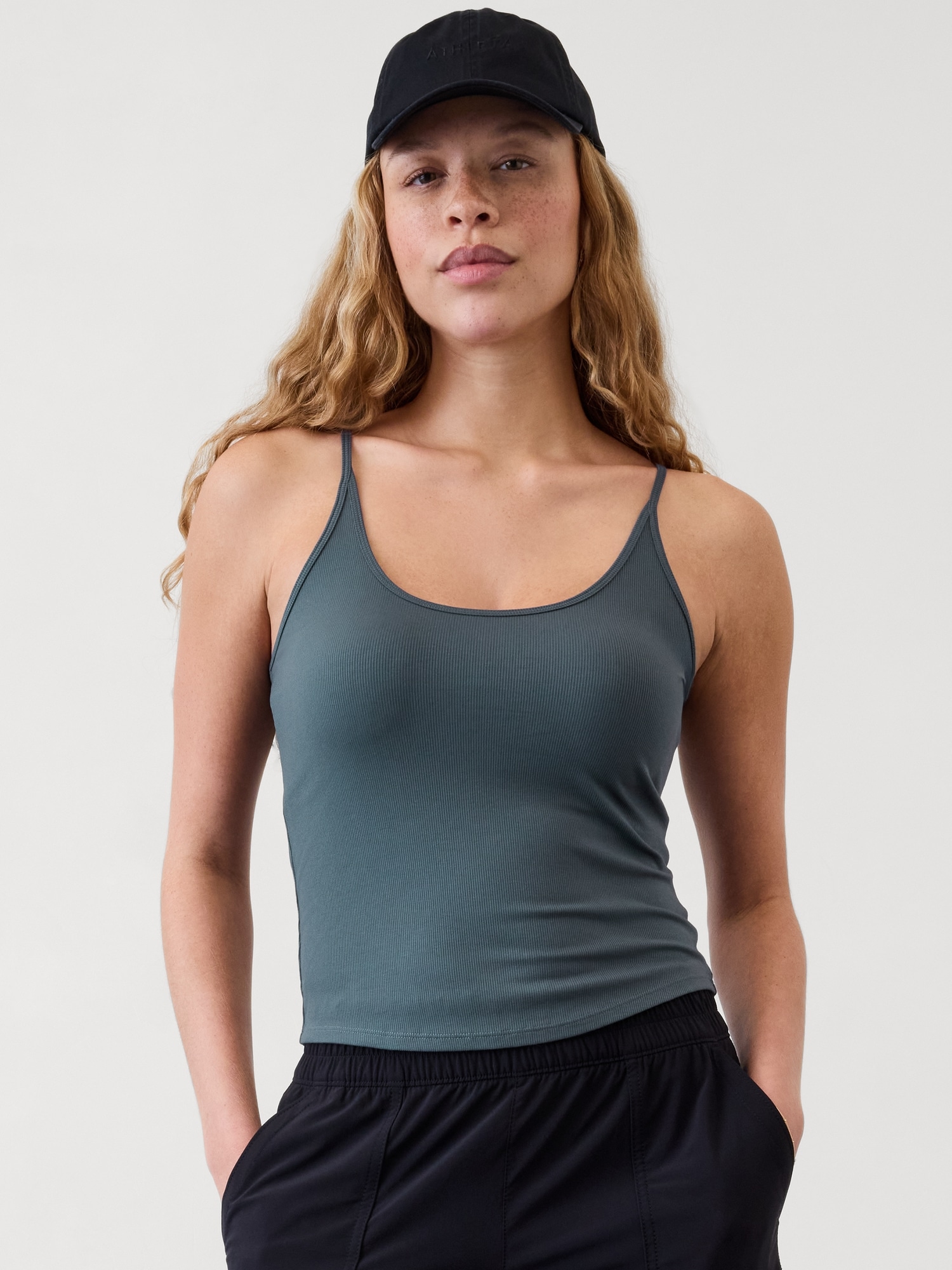 Signature Rib Thin Strap Tank