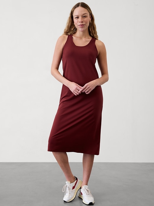 Image number 1 showing, Essential Midi Scoop Dress