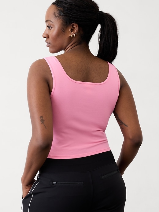 Image number 6 showing, Signature Rib Square Neck Crop Tank