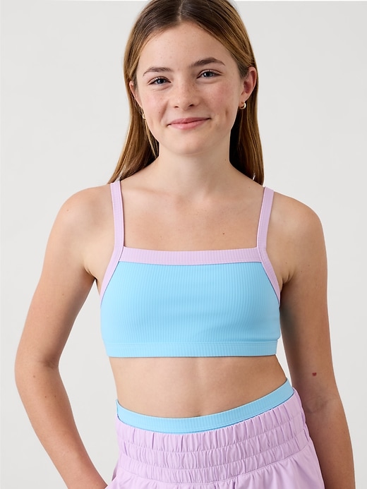 Image number 1 showing, Athleta Girl Reversible Bandeau Bikini Top