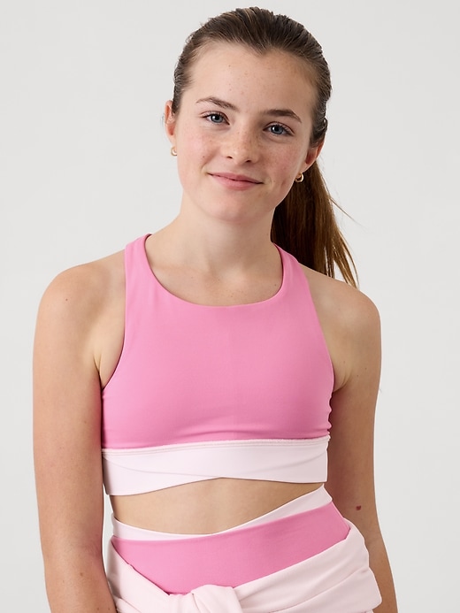 Image number 1 showing, Athleta Girl Transcend Crossover Bra