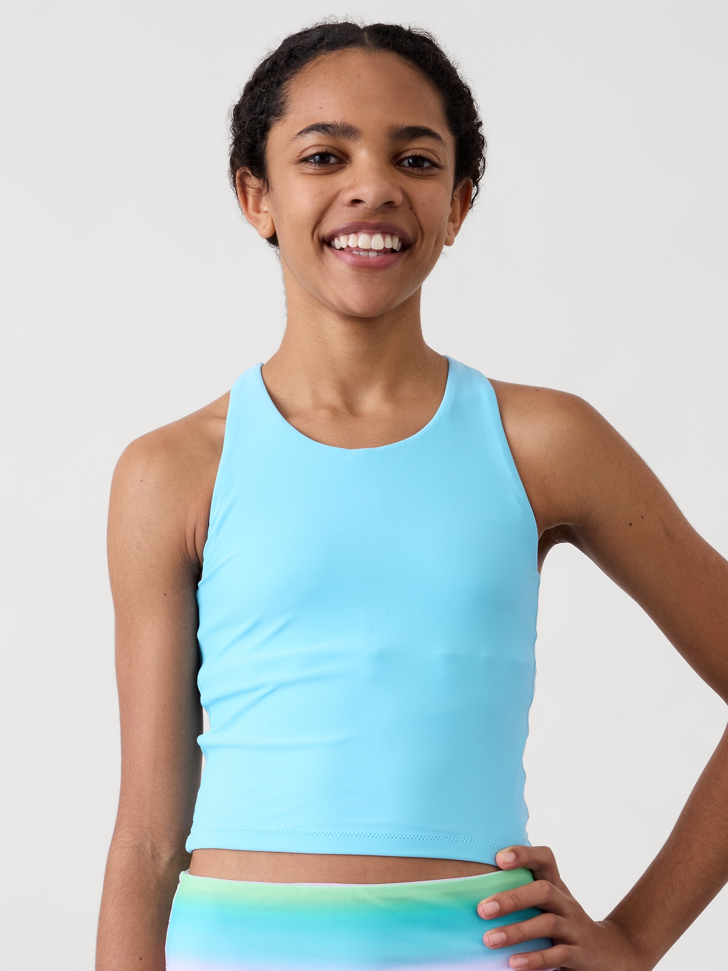 Athleta Girl High Neck Crop Bikini Top