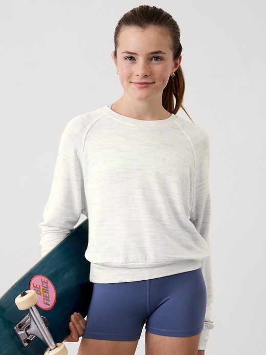 Image number 1 showing, Athleta Girl All Day Crewneck Sweatshirt