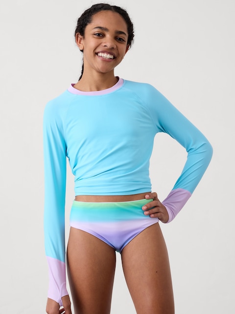 Athleta Girl Reversible Mid Rise Swim Bottom - Multi