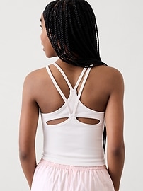 View large product image 3 of 3. Athleta Girl Rise Above Strappy Crop Tank