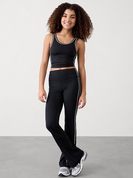 Image number 1 showing, Athleta Girl High Rise Chit Chat Split Flare Pant