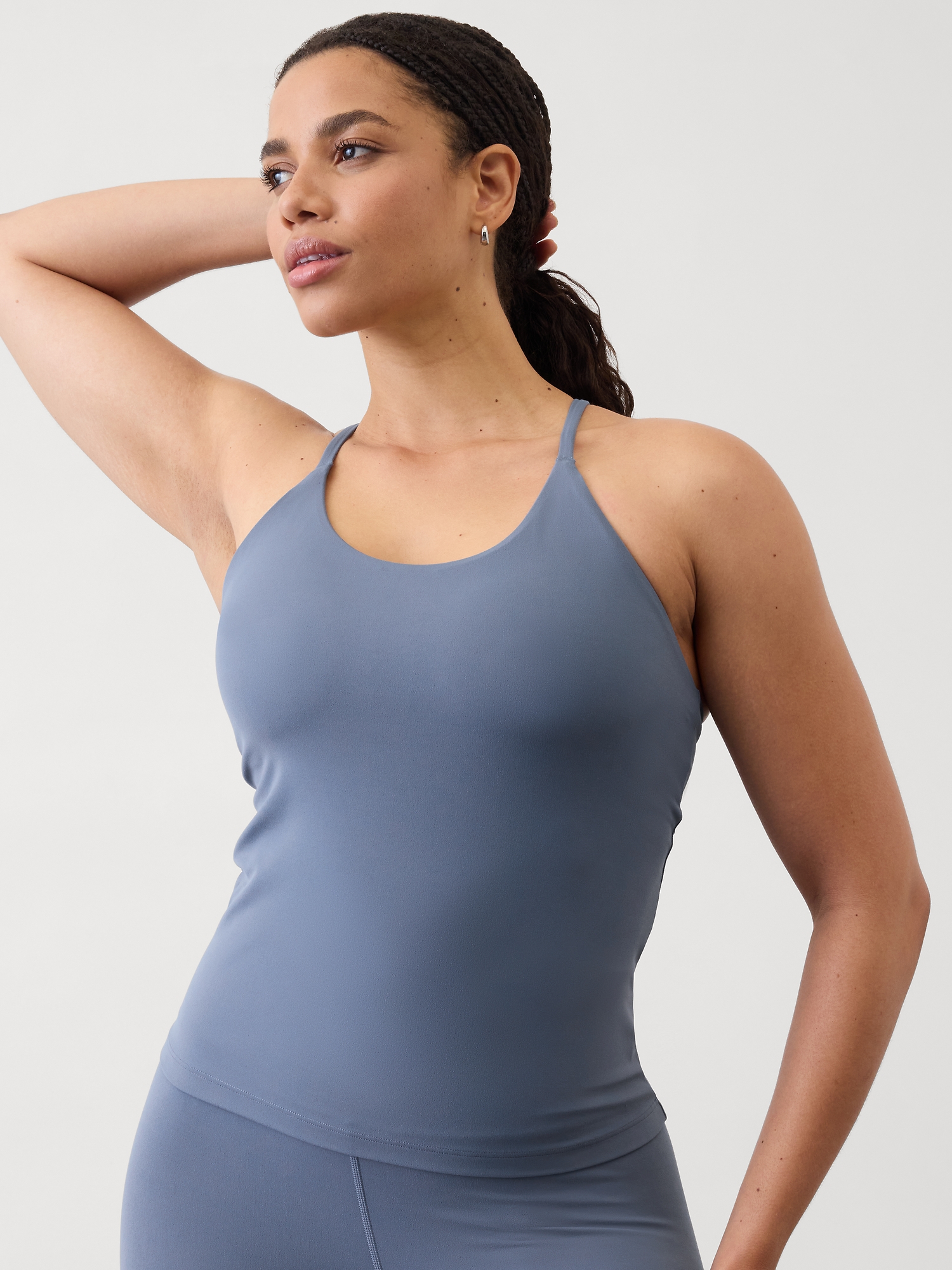 Women Camisole With Built-in Padded Bra Adjustbale Spaghetti Strap Cami Tank Top