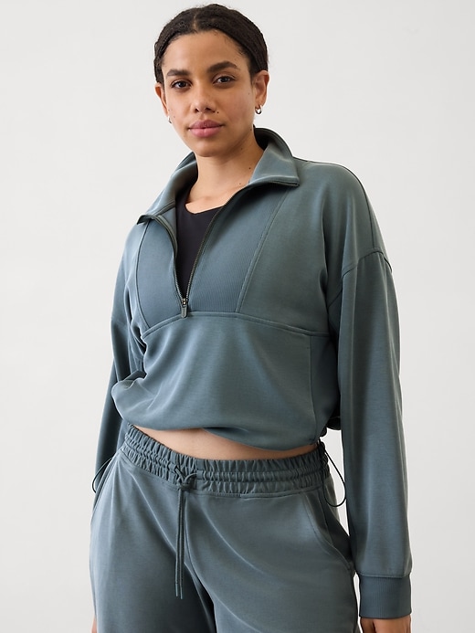 Image number 7 showing, Seasoft Rib 1/4 Zip Popover