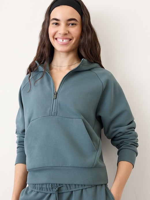 Image number 1 showing, Easy Fleece 1/2 Zip Hoodie