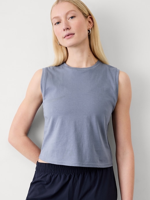 Image number 1 showing, True Cotton Crop Tank