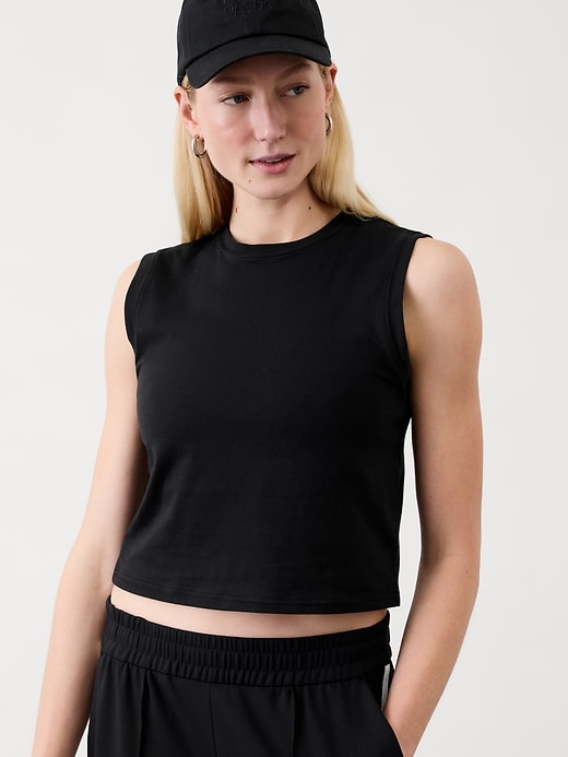 Image number 1 showing, True Cotton Crop Tank