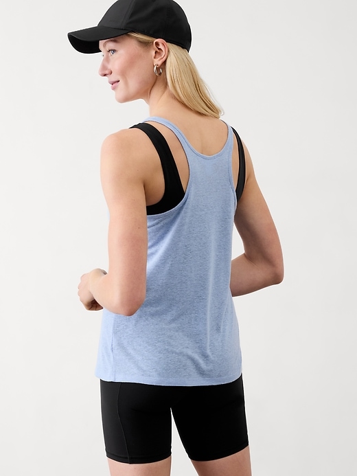 Image number 2 showing, Getaway Linen Blend Tank