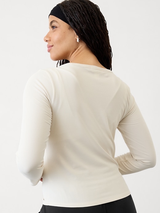 Image number 6 showing, Signature Rib Square Neck Top