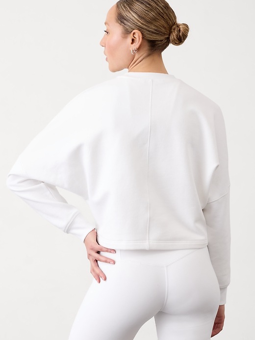 Forever Fleece Dolman Crop Sweatshirt