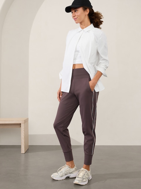 Venice High Rise Track Stripe Jogger - Multi