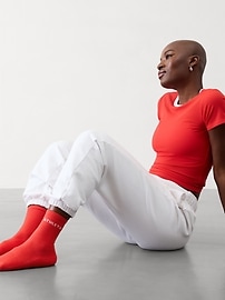 View large product image 2 of 3. Athleta Everyday Crew Sock