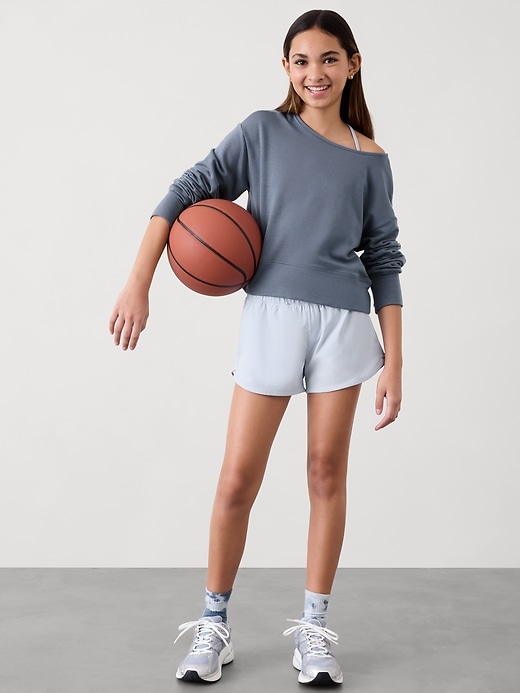 Image number 3 showing, Athleta Girl Coaster Luxe Twist Sweatshirt