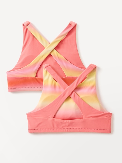 Image number 3 showing, Athleta Girl Reversible High Neck Bikini Top