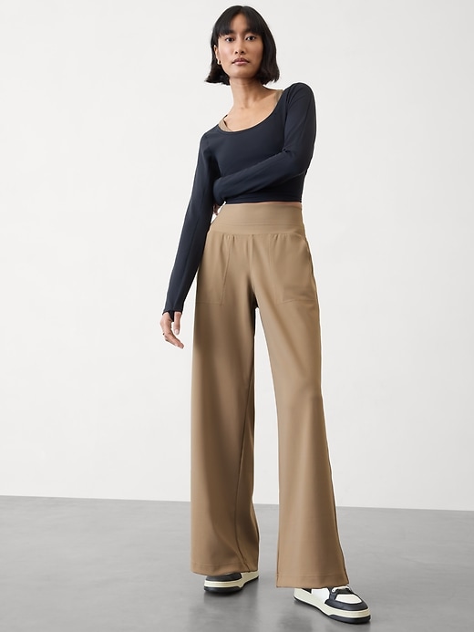 Image number 6 showing, Venice Mid Rise Wide Leg Pant